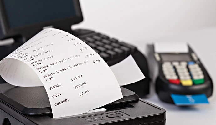 point of sale bill printing